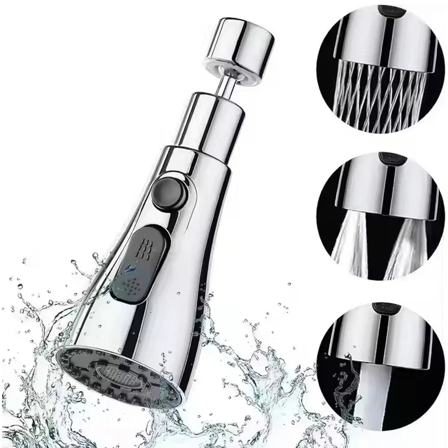 3-Function Pull Down Kitchen Faucet with 360° Rotating Sprayer