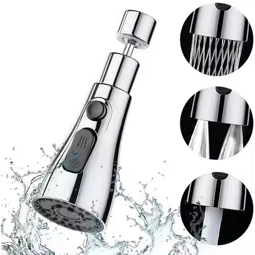 3-Function Pull Down Kitchen Faucet with 360° Rotating Sprayer