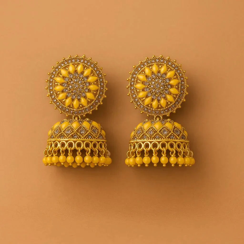 Kundan Jhumka Earrings