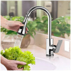 3-Function Pull Down Kitchen Faucet with 360° Rotating Sprayer